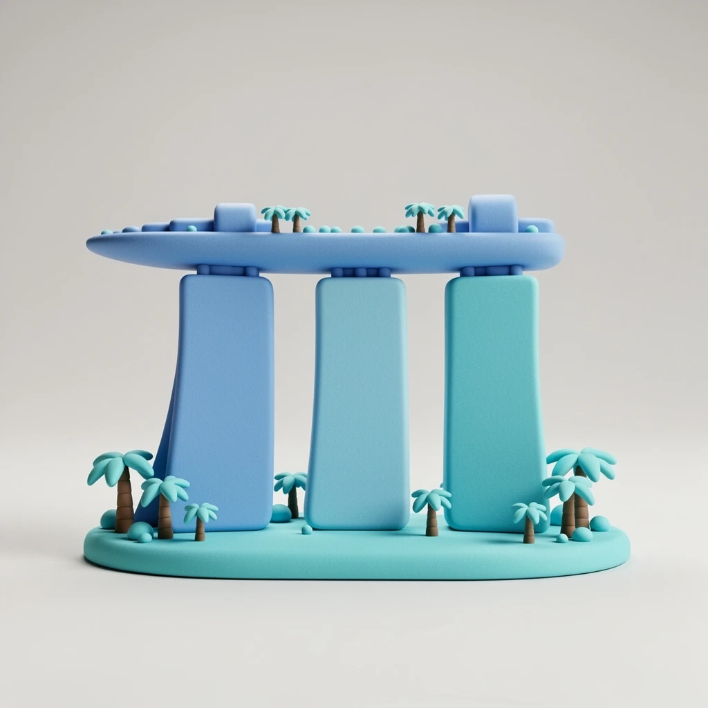 싱가포르에서 일하는 모습